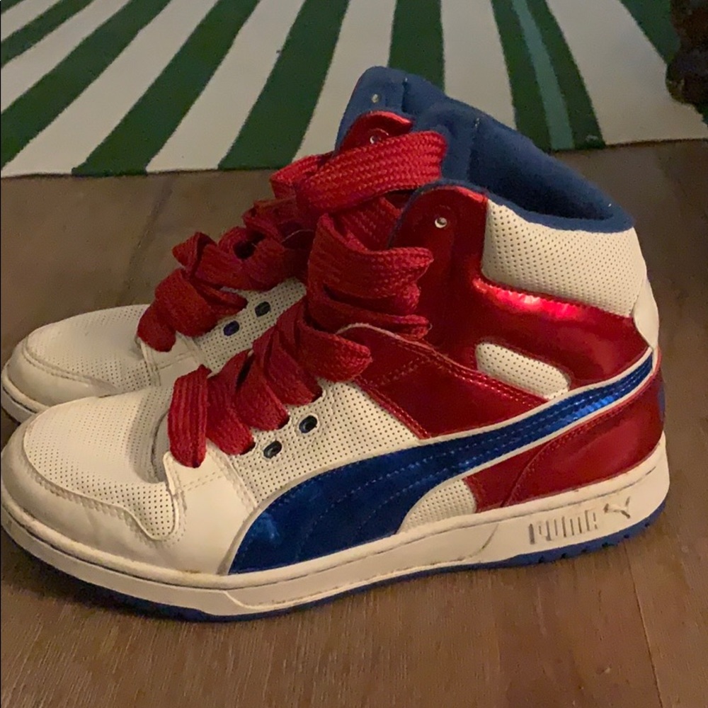 Puma red white and blue sneaker